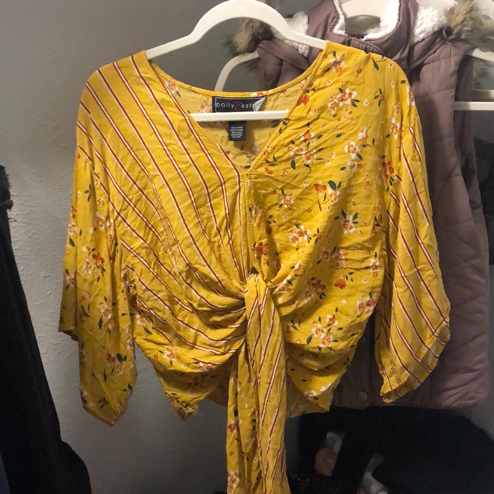 Yellow blouse